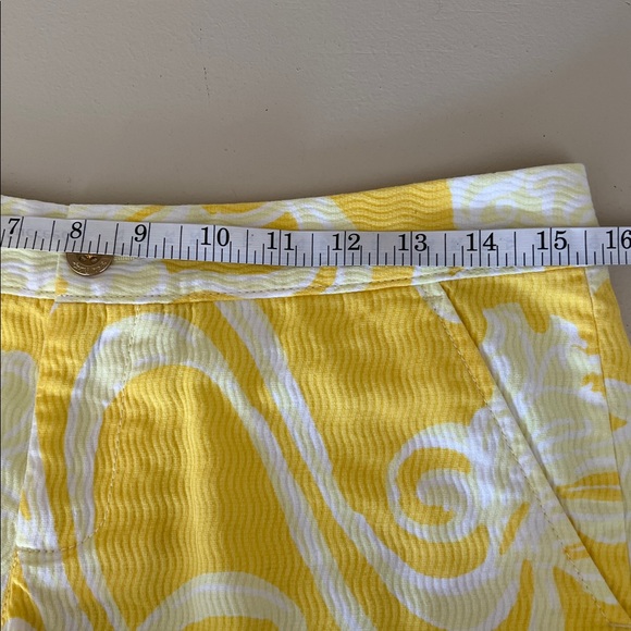 Lilly Pulitzer Yellow Buttercup Short Scallop Hem 100% Cotton Size 2 - Picture 12 of 13